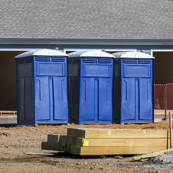 is there a specific order in which to place multiple portable toilets in Hinckley UT